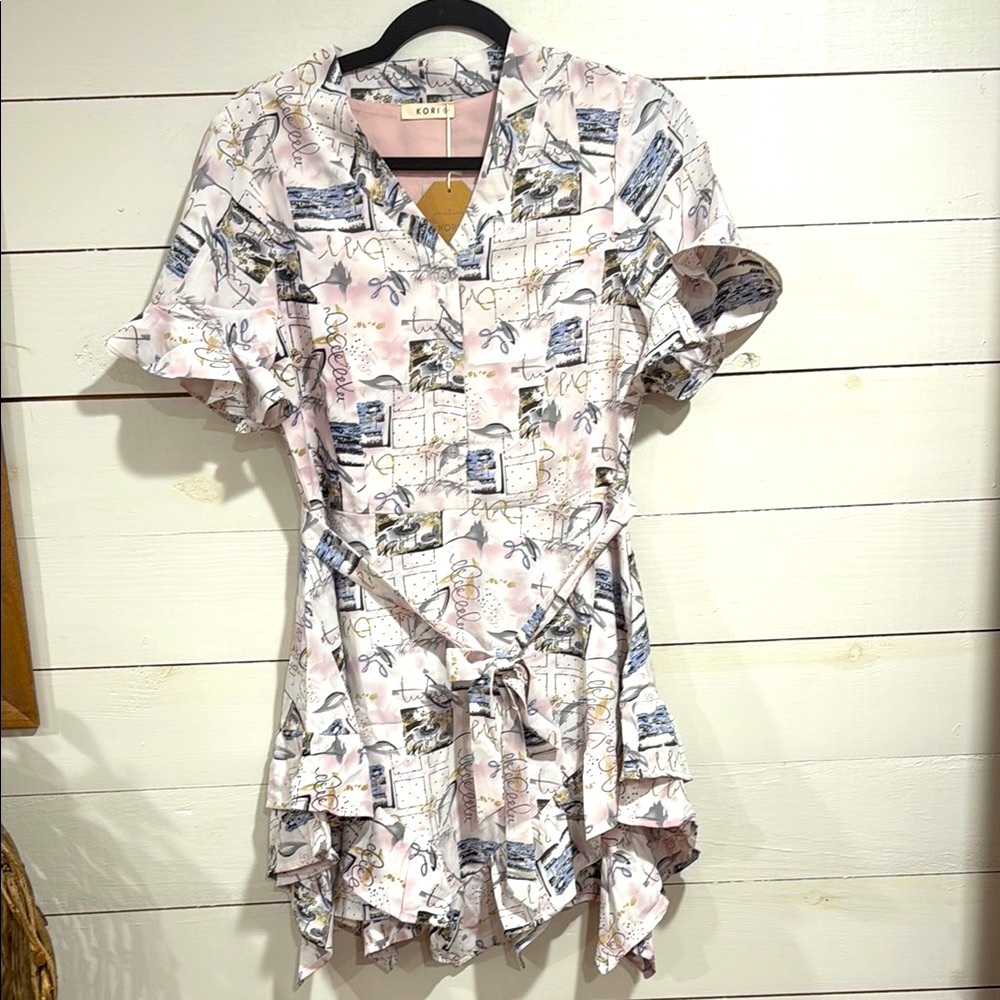 Watercolor Vacation / Travel Enthusiasts Mini Dress